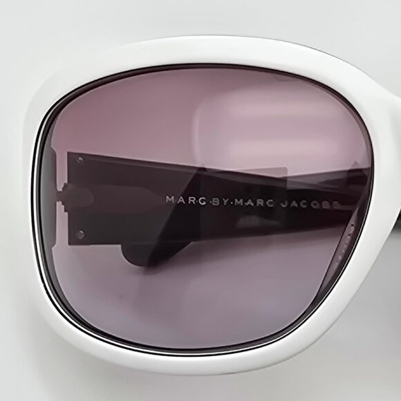 Marc Jacobs MMJ009 White on Grey Frame Brown Gradient Lens Sunglasses 60-18-110 main image 5